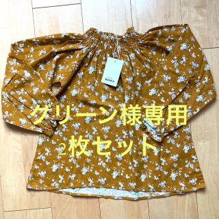 pairmanon ペアマノン　長袖花柄ブラウス　120(ブラウス)