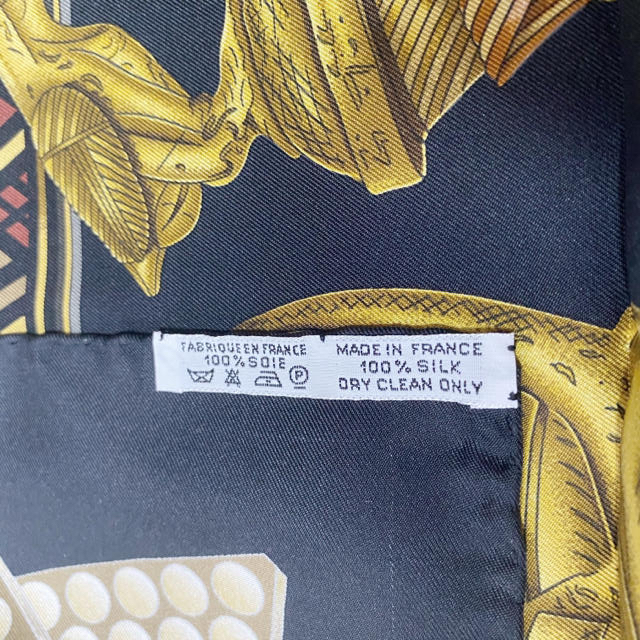 【極美品】エルメス カレ90『L'OR DES CHEFS 首長達の金』スカーフ