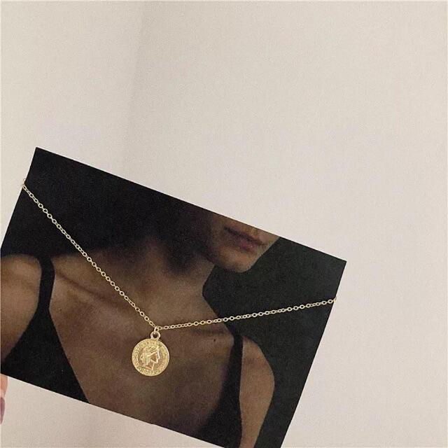 Lochie(ロキエ)の୨୧ Vintage rétro gold coin necklace レディースのアクセサリー(ネックレス)の商品写真