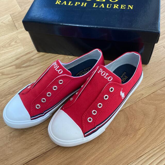 POLO RALPH LAUREN(ポロラルフローレン)のラルフローレン　ジュニア　レディース　スニーカー キッズ/ベビー/マタニティのキッズ靴/シューズ(15cm~)(スニーカー)の商品写真