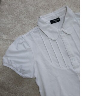 コムサイズム(COMME CA ISM)の可愛い☆COMME  CA  ISM  白 半袖ブラウス☆サイズ150(Tシャツ/カットソー)