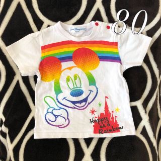 ディズニー(Disney)のディズニー ミッキー 半袖 Tシャツ 80(Ｔシャツ)