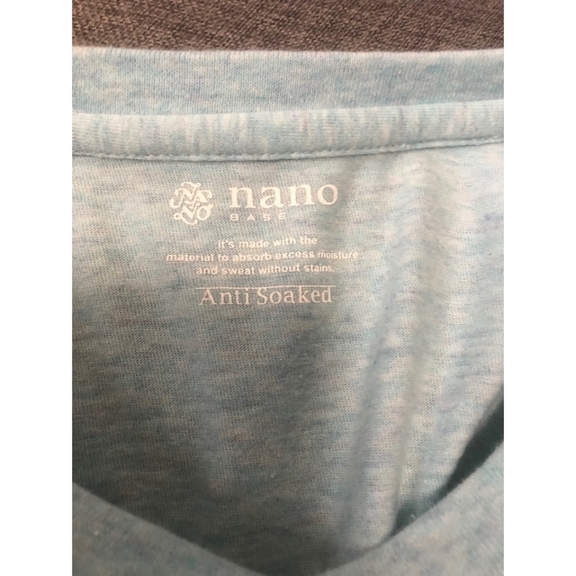 nano・universe(ナノユニバース)のnano・universe ナノユニバース Tシャツ 半袖 水色 メンズのトップス(Tシャツ/カットソー(半袖/袖なし))の商品写真