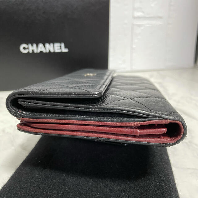 CHANEL(シャネル)のCHANEL シャネル  マトラッセ キャビアスキン 長財布 レディースのファッション小物(財布)の商品写真