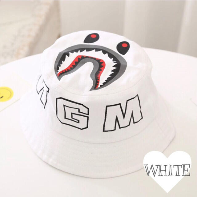〈再入荷 新品☆ホワイト〉バケットハット 贈る結婚祝い 帽子 韓国子供服 新商品 子供用帽子