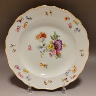 マイセン(MEISSEN)のマイセン 1880-90年頃 金彩花絵 ディナープレート 4(食器)