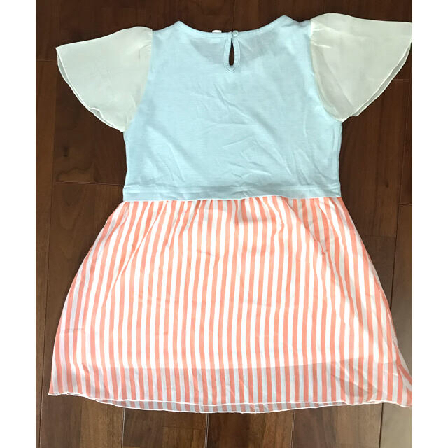 値下げ！130センチ　シフォンワンピース　インナー付き キッズ/ベビー/マタニティのキッズ服女の子用(90cm~)(ワンピース)の商品写真