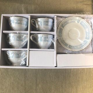 ノリタケ(Noritake)のちなつ様専用　新品ノリタケ　レースウッドゴールド　ティーコーヒー碗皿5脚セット(グラス/カップ)