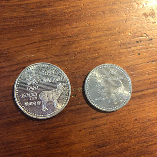 長野オリンピック記念硬貨2枚(貨幣)