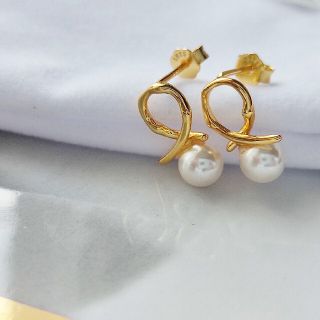 エテ(ete)のひと粒パールピアス gold #022(ピアス)