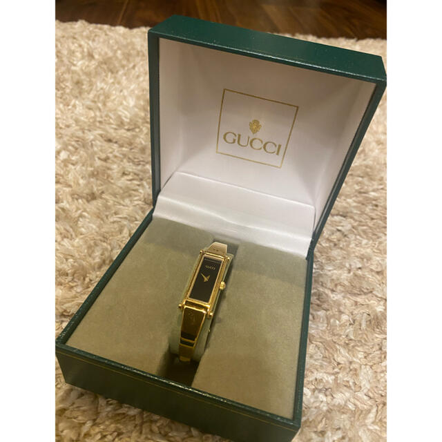 Gucci(グッチ)のGUCCI レディースウォッチ腕時計　1500L ブラック レディースのファッション小物(腕時計)の商品写真