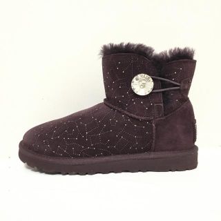 アグ(UGG)のアグ 23 レディース 1008822 パープル×白(ブーツ)