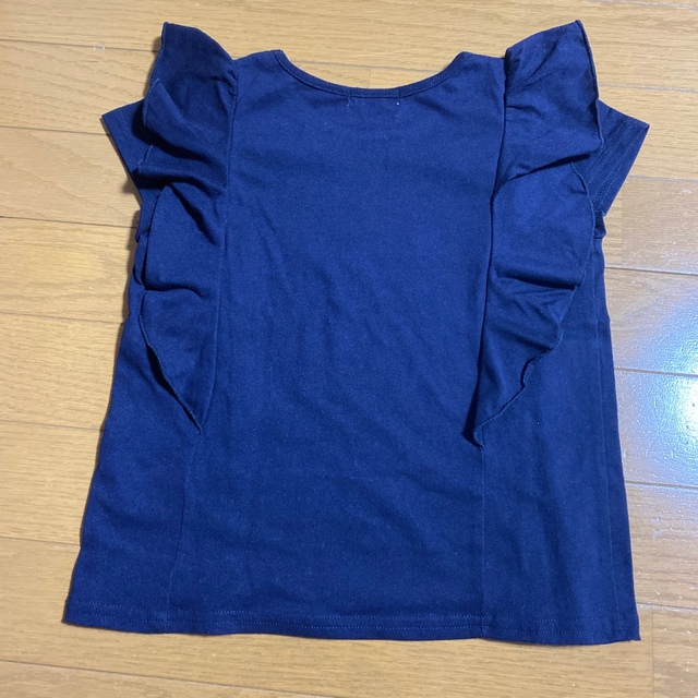 GLOBAL WORK(グローバルワーク)のGLOBAL WORK 袖フリル　Tシャツ XL(120〜130) キッズ/ベビー/マタニティのキッズ服女の子用(90cm~)(Tシャツ/カットソー)の商品写真