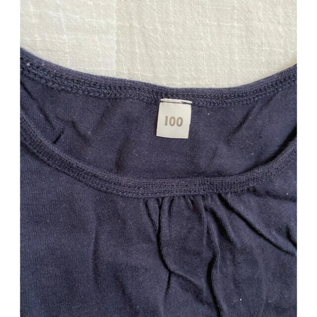 MUJI (無印良品)(ムジルシリョウヒン)の無印良品　100 キッズ/ベビー/マタニティのキッズ服女の子用(90cm~)(Tシャツ/カットソー)の商品写真