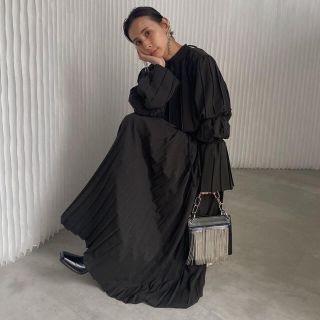 アメリヴィンテージ(Ameri VINTAGE)のundress 2way PLEATS DRESS(ロングワンピース/マキシワンピース)