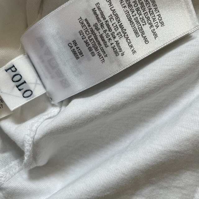 POLO RALPH LAUREN(ポロラルフローレン)のPOLO Ralph Lauren  白T 美品　S  メンズのトップス(Tシャツ/カットソー(半袖/袖なし))の商品写真