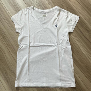 ポロラルフローレン(POLO RALPH LAUREN)のPOLO Ralph Lauren  白T 美品　S (Tシャツ/カットソー(半袖/袖なし))