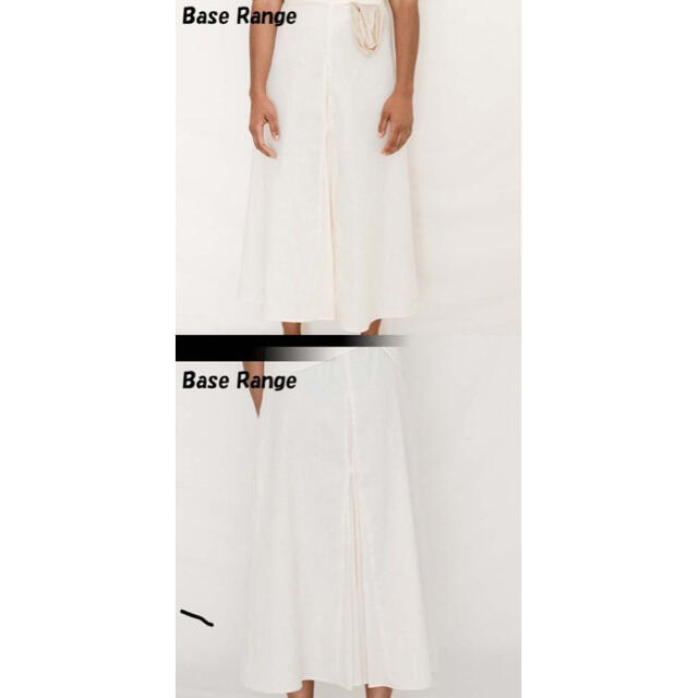 ベースレンジ baserange コットンリネン　ロングスカート レディースのスカート(ロングスカート)の商品写真