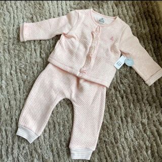 ベビーギャップ(babyGAP)のベビーギャップ　パジャマ　女の子　おしゃれ　ピンク　新品　80 上下セット(パジャマ)