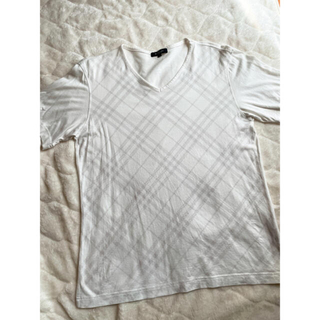 バーバリー(BURBERRY)のBurberry tシャツ　白　チェック　半袖(Tシャツ/カットソー(半袖/袖なし))