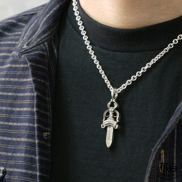 Chrome Hearts(クロムハーツ)のクロムハーツ　CHROME HEARTS ダブルダガー　ペーパーチェーン　セット メンズのアクセサリー(ネックレス)の商品写真