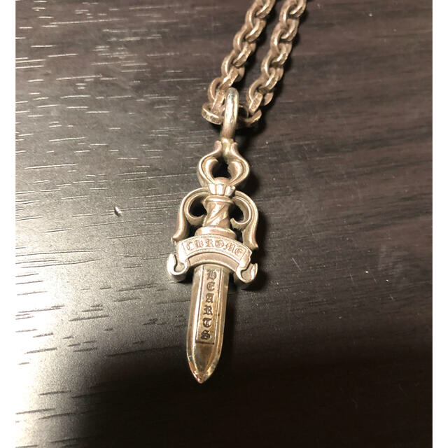 Chrome Hearts(クロムハーツ)のクロムハーツ　CHROME HEARTS ダブルダガー　ペーパーチェーン　セット メンズのアクセサリー(ネックレス)の商品写真