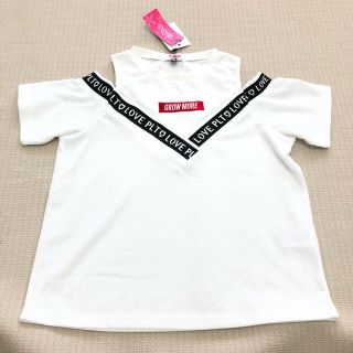 ピンクラテ(PINK-latte)の140cm ピンクラテ　半袖Tシャツ　新品　肩出し　上代3190円(Tシャツ/カットソー)