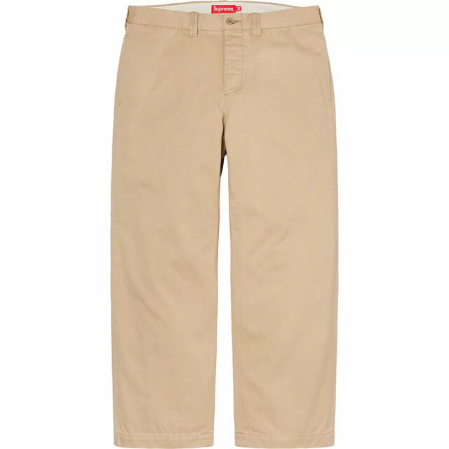 Supreme(シュプリーム)の34 khaki SUPREME pin up chino pant 21SS メンズのパンツ(チノパン)の商品写真