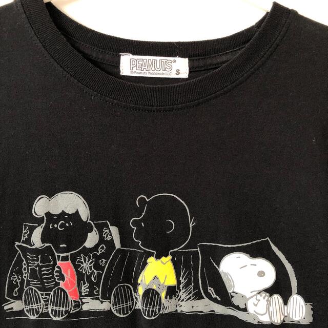 PEANUTS(ピーナッツ)のピーナッツBLACK TVシャツ＊ S＊ レディースのトップス(Tシャツ(半袖/袖なし))の商品写真