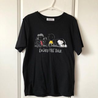 ピーナッツ(PEANUTS)のピーナッツBLACK TVシャツ＊ S＊(Tシャツ(半袖/袖なし))