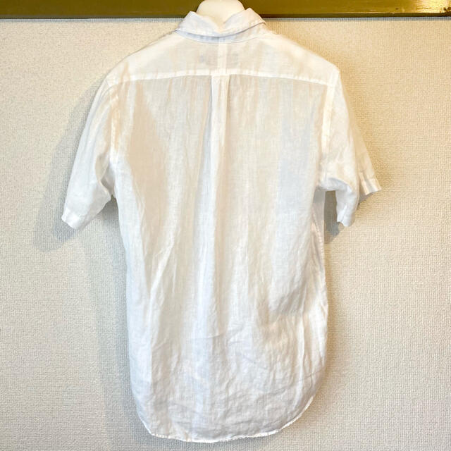 POLO RALPH LAUREN(ポロラルフローレン)の【美品】Polo リネン半袖シャツ 白 M メンズのトップス(シャツ)の商品写真