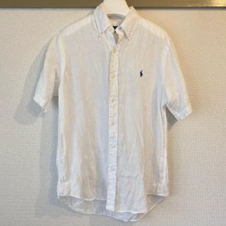 ポロラルフローレン(POLO RALPH LAUREN)の【美品】Polo リネン半袖シャツ 白 M(シャツ)