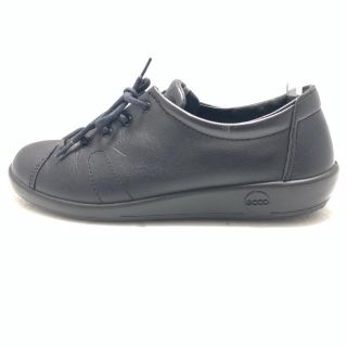 エコー(ECHO)のECCO(エコー) 38 レディース - 黒 レザー(スニーカー)