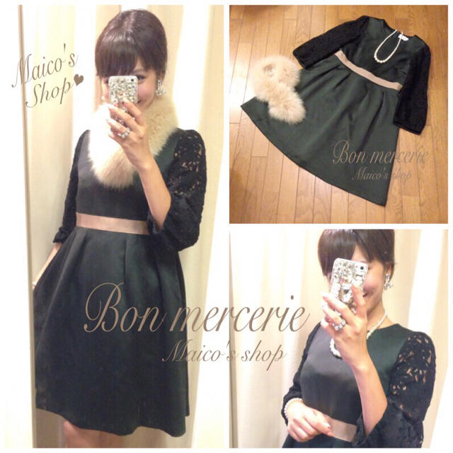 美品♡Bon mercerie♡秋色レディワンピース