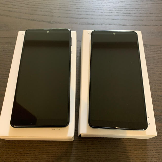 AQUOS(アクオス)のAQUOS sense4 basic 2セット スマホ/家電/カメラのスマートフォン/携帯電話(スマートフォン本体)の商品写真