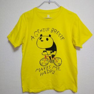 グラニフ(Graniph)の最終値下げ美品★グラニフ★自転車パンダイエローTシャツM(Tシャツ/カットソー(半袖/袖なし))