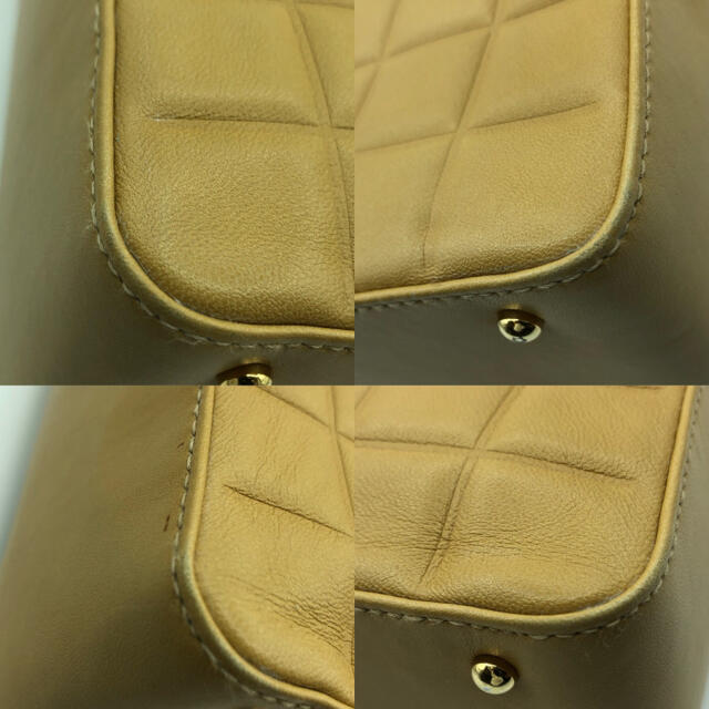 CHANEL シャネル チョコバー 2way ショルダー ステッチ ゴールド金具