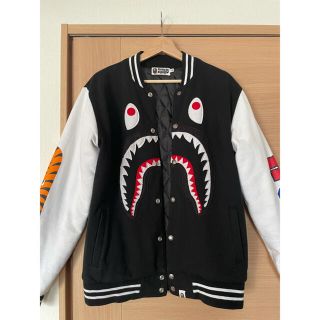 アベイシングエイプ(A BATHING APE)の（アシュ様専用）APE15SS SHARK VARSITY JACKET【XL】(スタジャン)