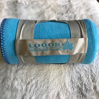 ロゴス(LOGOS)のロゴス　LOGOS ブランケット　フリース　膝掛け　キャンプ　夏掛け　ブルー　(寝袋/寝具)