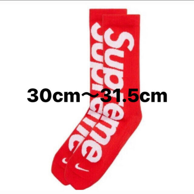 Supreme Nike Socks 靴下 red 30-31.5cm