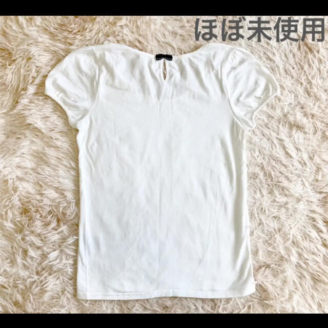 Tシャツ カットソー トップス白M レディースのトップス(Tシャツ(半袖/袖なし))の商品写真