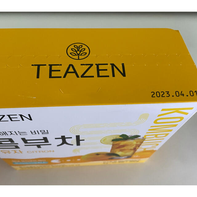 TEAZEN コンブチャ 9包 レモン グレープフルーツ シトロン 食品/飲料/酒の飲料(茶)の商品写真