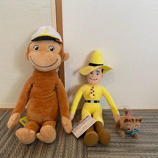 おさるのジョージ　黄色い帽子のおじさん　ニョッキ　ぬいぐるみセット(ぬいぐるみ)