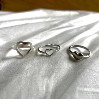 フラワー(flower)の୨୧ Vintage rétro Heart Shape Ring(リング(指輪))