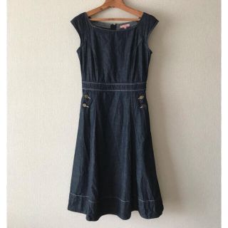 【新品】TOCCA♡トッカ♡マーガレット♡刺繍♡デニム♡ワンピース