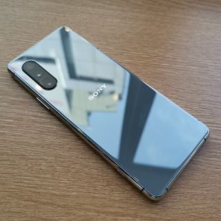 エクスペリア(Xperia)のXperia 5 II グレー 128 GB au SIMロック解除済(スマートフォン本体)