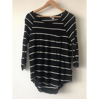 エイチアンドエム(H&M)の７分丈ロンT ボーダー(Tシャツ(長袖/七分))