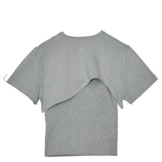 アメリヴィンテージ(Ameri VINTAGE)のちょ様専用MEDI KNIT BUSTIER COMBI TEE(Tシャツ(半袖/袖なし))