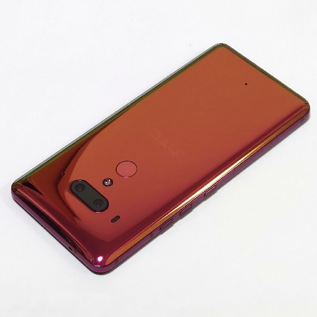 美品 国内版SIMフリー HTC U12+ フレームレッド