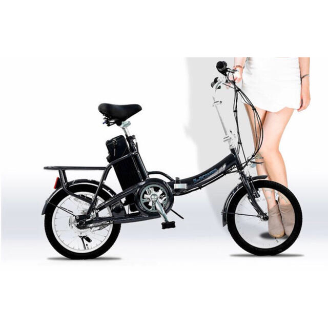フル電動自転車 E-power モペットタイプ16インチ折りたたみ自転車フル電動